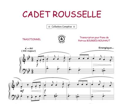 Cadet Roussel: (Arr. Patrice Bourgès): Piano, Voix & Guitare