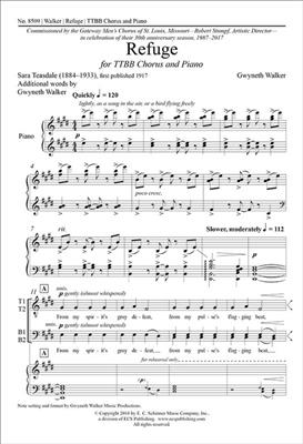 Gwyneth Walker: Refuge: Voix Basses et Piano/Orgue