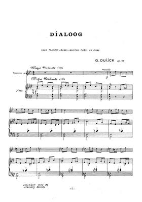 Guy Duijck: Dialoog: Tuba et Accomp.