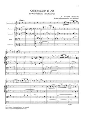 Wolfgang Amadeus Mozart: Quintettsatz: Ensemble de Chambre