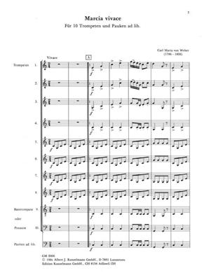 Carl Maria von Weber: Marcia Vivace: Trompette (Ensemble)