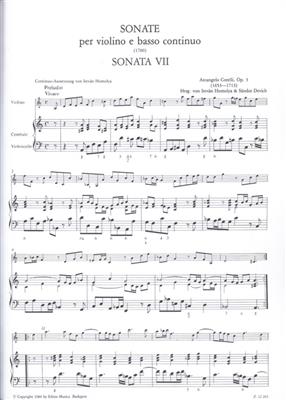 Arcangelo Corelli: 12 sonate per violino e basso continuo II op. 5: Violon et Accomp.