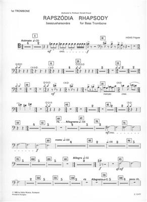 Frigyes Hidas: Rhapsody: Orchestre d'Harmonie et Solo