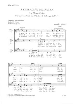 (La Marseillaise): Voix Hautes A Cappella