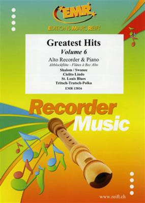 Greatest hits Volume 6: Flûte à Bec Alto et Accomp.
