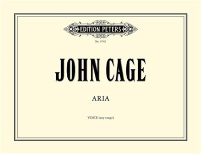 John Cage: Aria: Solo pour Chant