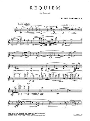Kazuo Fukushima: Requiem (1956) Per Flauto Solo (4): Solo pour Flûte Traversière