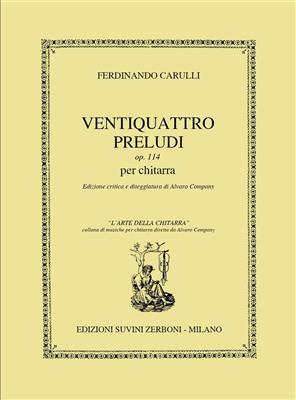 Ferdinando Carulli: 24 Preludes Op.114: Solo pour Guitare