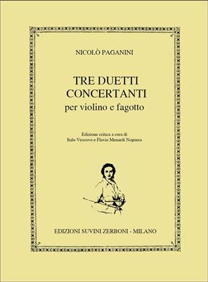 Niccolò Paganini: 3 Duetti Concertanti Per Violino E Fagotto: Duo Mixte