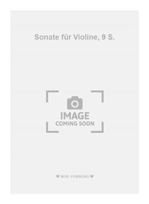 Shodmon Pulodi: Sonate für Violine, 9 S.: Solo pour Violons