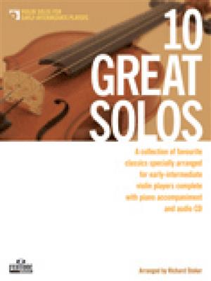 10 Great Solos - Violin: (Arr. Richard Stoker): Violon et Accomp.
