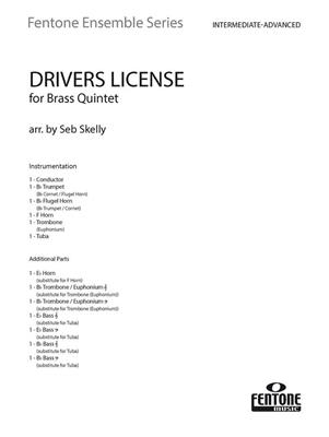 Drivers License: (Arr. Seb Skelly): Ensemble de Cuivres