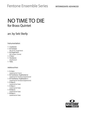 Billie Eilish: No Time to Die: (Arr. Seb Skelly): Ensemble de Cuivres
