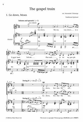 The Gospel Train: (Arr. Alexander L'Estrange): Chœur Mixte et Piano/Orgue