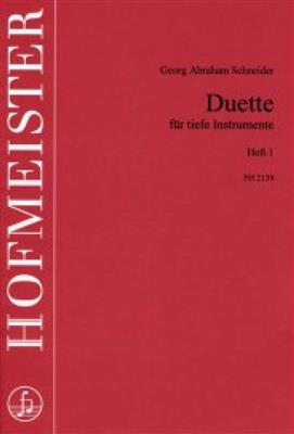 Georg Abraham Schneider: Duette für tiefe Instrumente, Heft 1: (Arr. Pischkitl): Duo pour Violoncelles