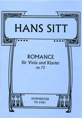 Hans Sitt: Romance, op. 72: (Arr. Hertel): Alto et Accomp.