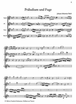 Johann Sebastian Bach: Präludium und Fuge: (Arr. Hotz): Saxophones (Ensemble)