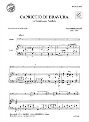 Giovanni Bottesini: Capriccio Di Bravura: Contrebasse et Accomp.