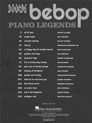 Bebop Piano Legends: Solo de Piano