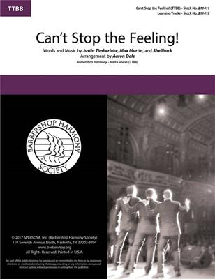 Justin Timberlake: Can't Stop the Feeling!: (Arr. Aaron Dale): Voix Basses A Capella