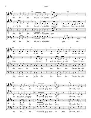 George Michael: Faith (as Sung by George Michael): (Arr. Kohl Kitzmiller): Chœur Mixte A Cappella