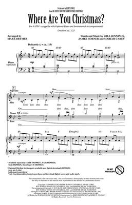 James Horner: Where Are You Christmas?: (Arr. Mark Brymer): Chœur Mixte A Cappella