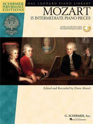 Wolfgang Amadeus Mozart: Mozart - 15 Intermediate Piano Pieces: Piano and Accomp.
