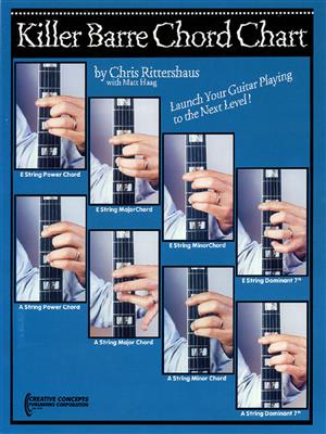 Chris Rittershaus: Killer Barre Chord Chart: Solo pour Guitare