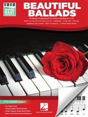 Beautiful Ballads - Super Easy Songbook: Solo de Piano