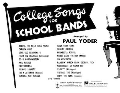 College Songs for School Bands - 2nd Bb Clarinet: Orchestre d'Harmonie