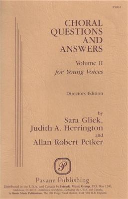 Allan Robert Petker: Choral Questions & Answers II: Young Voices