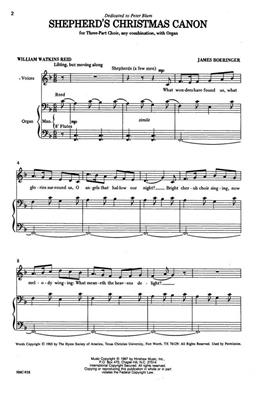 James Boeringer: Shepherd's Christmas Canon: (Arr. James Boeringer): Chœur Mixte et Piano/Orgue