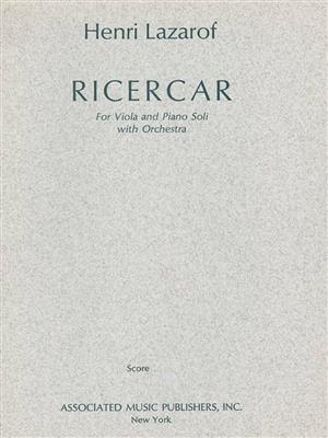 Henri Lazarof: Ricercar (1968): Orchestre et Solo
