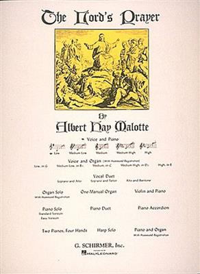 Albert Hay Malotte: Lord's Prayer: Chant et Piano