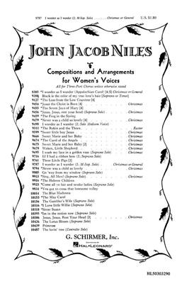 John Jacob Niles: I Wonder As I Wander: (Arr. L Horton): Voix Hautes et Accomp.