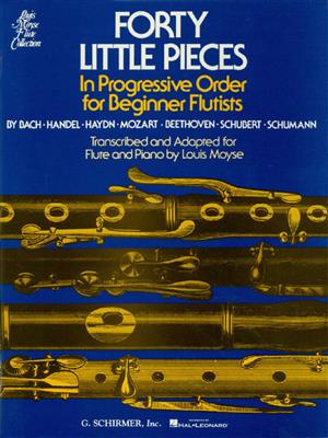 40 Little Pieces: (Arr. Louis Moyse): Flûte Traversière et Accomp.