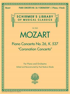 Wolfgang Amadeus Mozart: Piano Concerto No.26 In D 'Coronation' K.537: Piano Quatre Mains