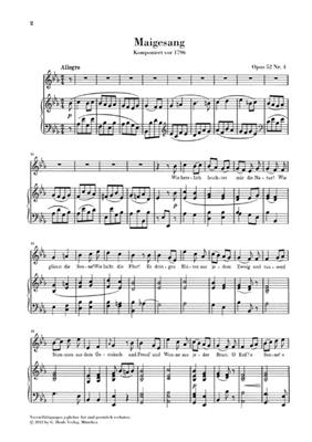 Ludwig van Beethoven: Goethe Songs: Chant et Piano