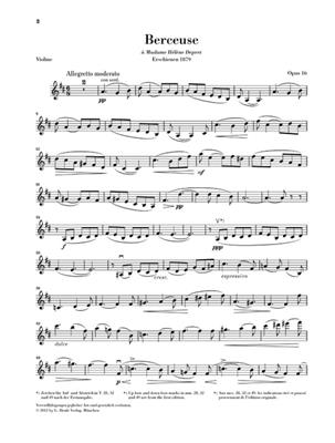 Gabriel Fauré: Berceuse for Violin and Piano Op.16: Violon et Accomp. |  Musicroom.fr