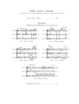 Wolfgang Amadeus Mozart: Divertimenti For Wind Sextet: Vents (Ensemble)