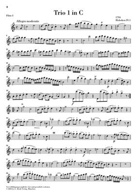 Franz Joseph Haydn: Trios Fur Zwei Floten Und Violoncello: Duo pour Flûtes Traversières
