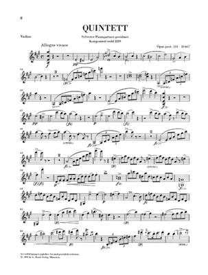 Franz Schubert: Quintet In A Op. Post.114 D.667 'Trout Quintet': Quintette pour Pianos