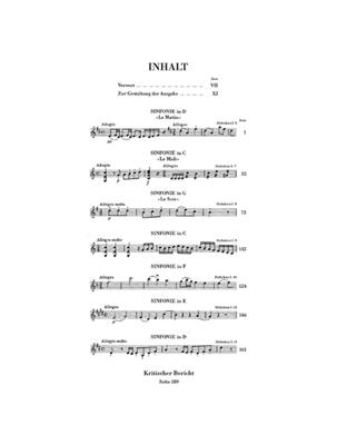 Franz Joseph Haydn: Sinfonias 1761-1763 With Critical Report Paperback: Orchestre Symphonique