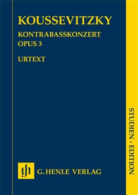Serge Koussevitzky: Double Bass Concerto op. 3: (Arr. Christoph Sobanski): Contrebasse et Accomp.