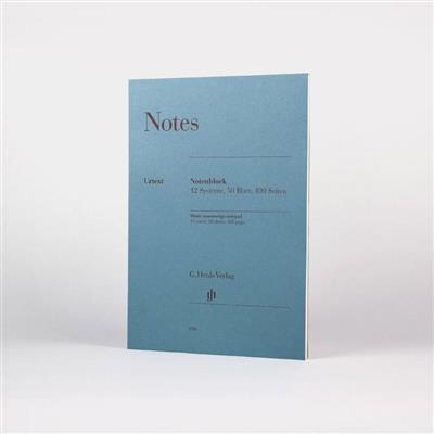 Notes - Notenblock - 12 systeme: Papier à Musique