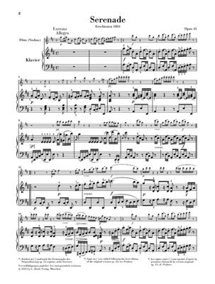 Serenade In D Major Op. 41 For Flute: Flûte Traversière et Accomp.