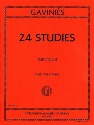 Pierre Gaviniès: 24 Studi (Galamian): Solo pour Violons