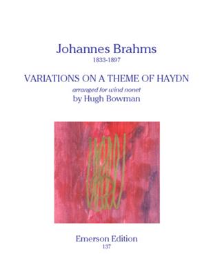 Johannes Brahms: Variations On A Theme Of Haydn: Vents (Ensemble)
