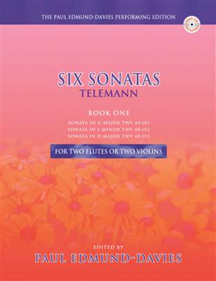 Paul Edmund-: Telemann Six Sonatas for Two Flutes - Book One: Solo pour Flûte Traversière