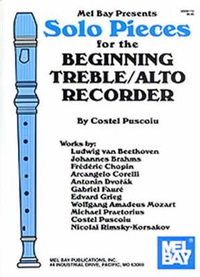 Solo Pieces For The Beginning Treble/Alto Recorder: Flûte à Bec Alto